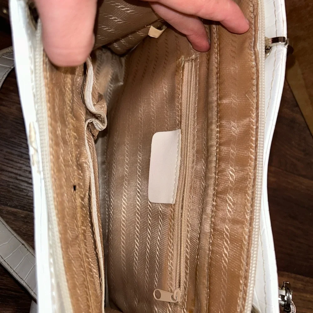 Prada White Shoulder Bag with Silver Hardware - Picture 4 of 5
